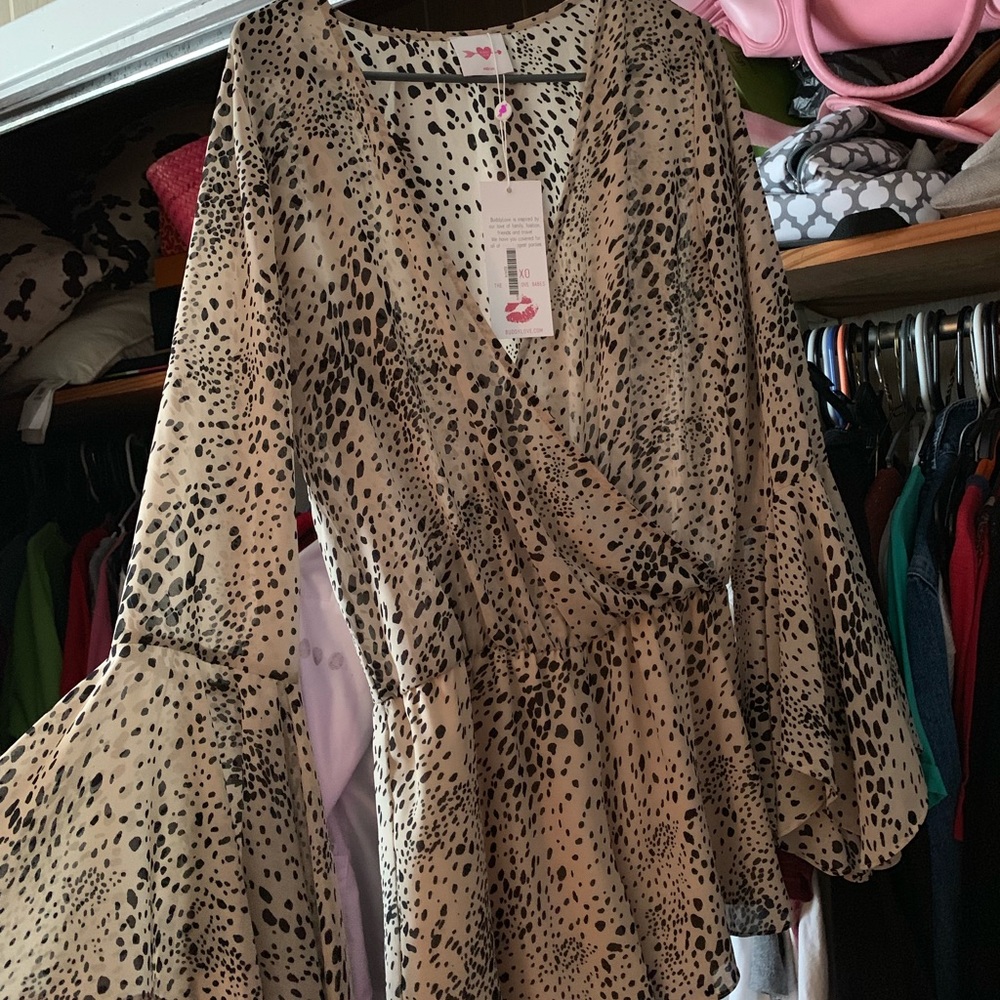 Boutique Leopard Romper
